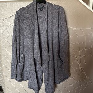 Barefoot Dreams Elegant Tan Women's Sweater, waterfall draping